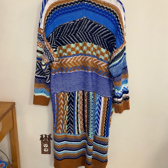 Dreamers boho glamping long kimono sweater - Picture 4 of 5